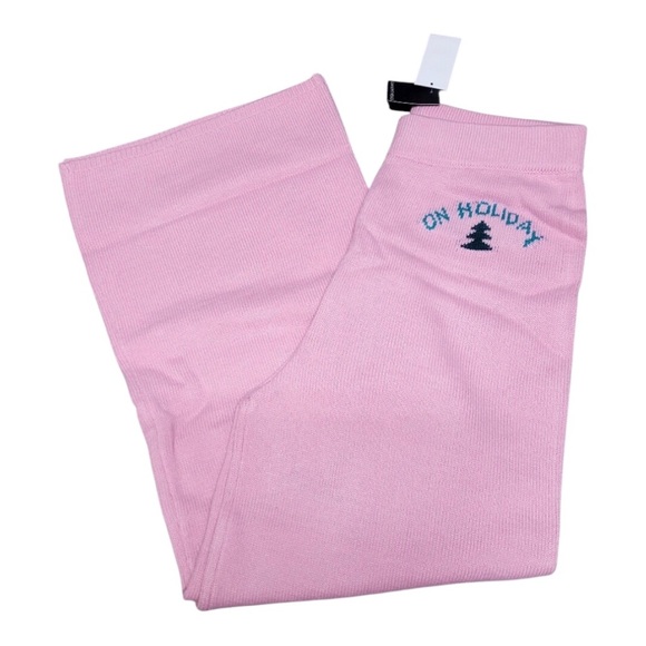 Women's "On Holiday" Sweater Pants in Pink.🎄NWT! - Picture 3 of 8
